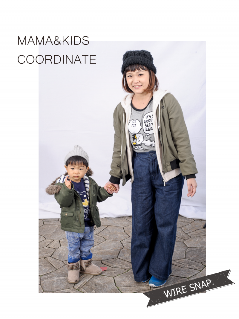 mama tops #Rigt-on bottoms #しまむら kids #UNIQLO bottoms #イオン